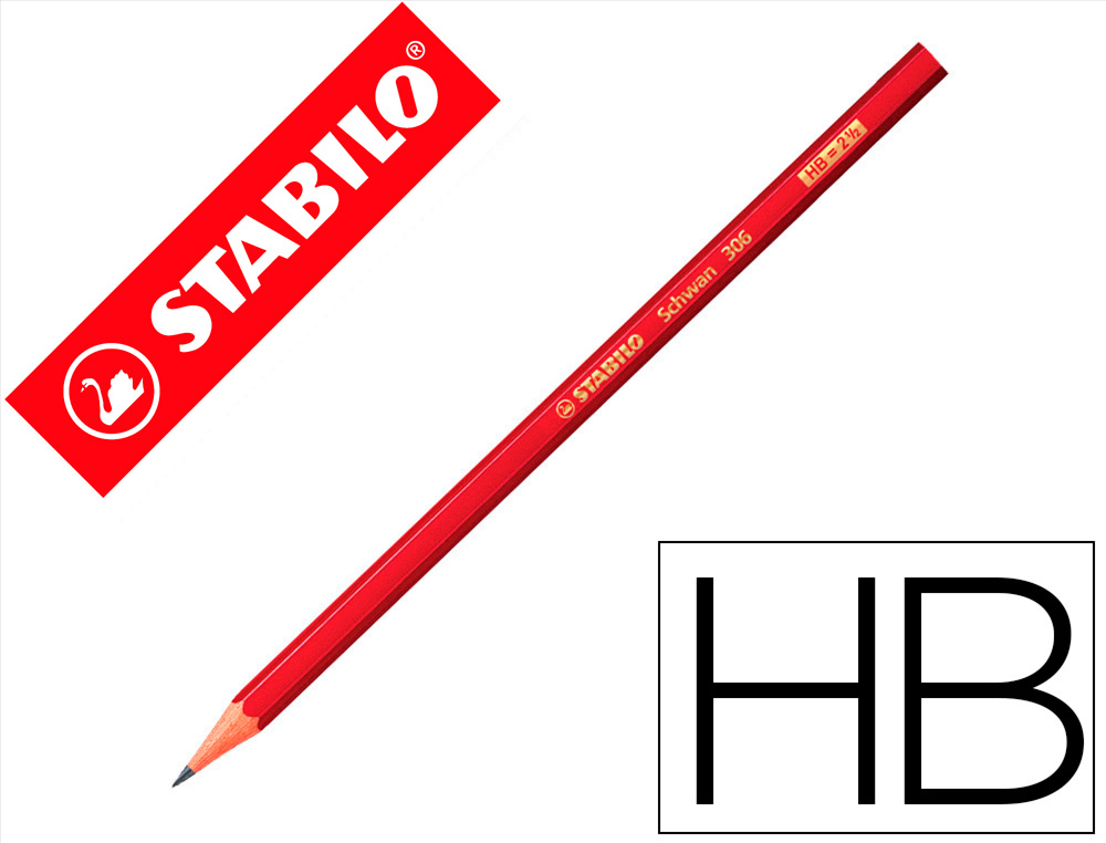 LAPICES DE GRAFITO STABILO SWANO 306 HB UNIDAD