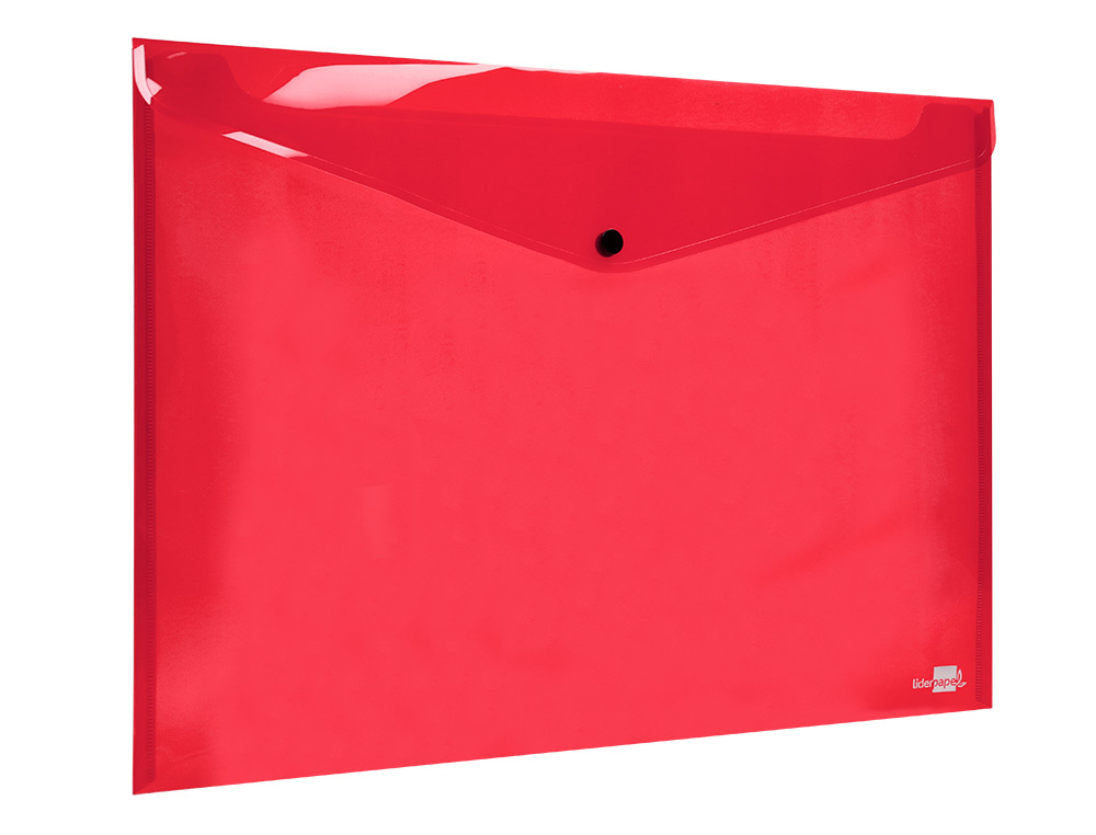 CARPETA LIDERPAPEL DOSSIER BROCHE 44243 POLIPROPILENO DIN A3 ROJO TRANSLUCIDO