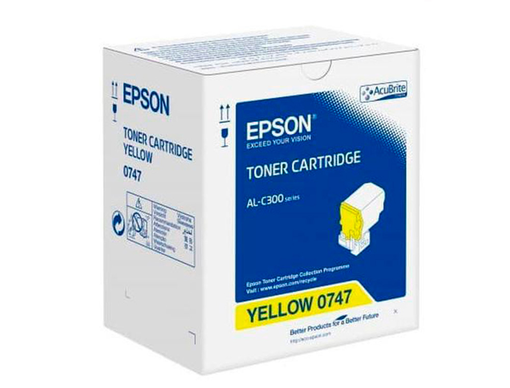TONER EPSON C13S050747 AMARILLO 8 800 PAGINAS