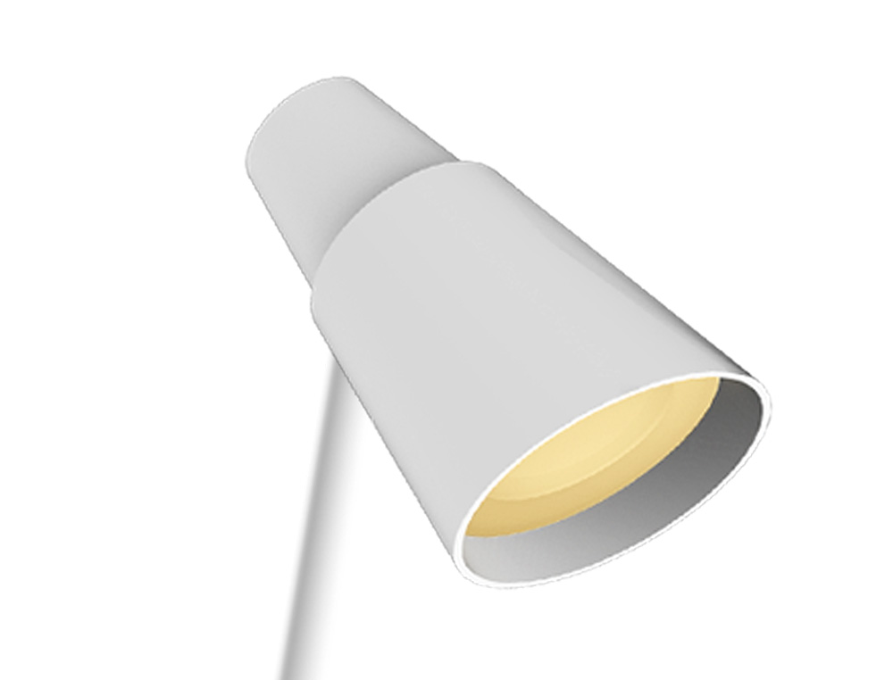 LAMPARA DE ESCRITORIO Q-CONNECT LED 6W 360 LM TACTIL 3 NIVELES COLOR LUZ NOCTURNA CABEZA ORIENTABLE BLANCO