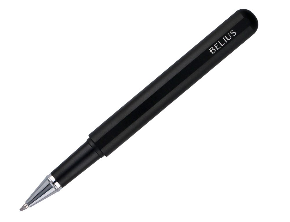 ROLLER Y FUNDA DE SIMILPIEL BELIUS SPACE B COLOR MINIMALISTA NEGRO TINTA AZUL CAJA DE DISEO