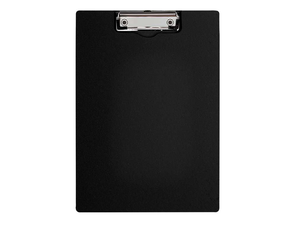 CARPETA Q-CONNECT MINICLIP SUPERIOR DIN A4 PLASTICO 50% RECICLADO NEGRO GROSOR 2,1 MM
