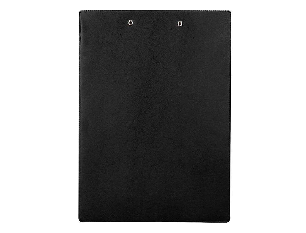 CARPETA Q-CONNECT MINICLIP SUPERIOR DIN A4 PLASTICO 50% RECICLADO NEGRO GROSOR 2,1 MM