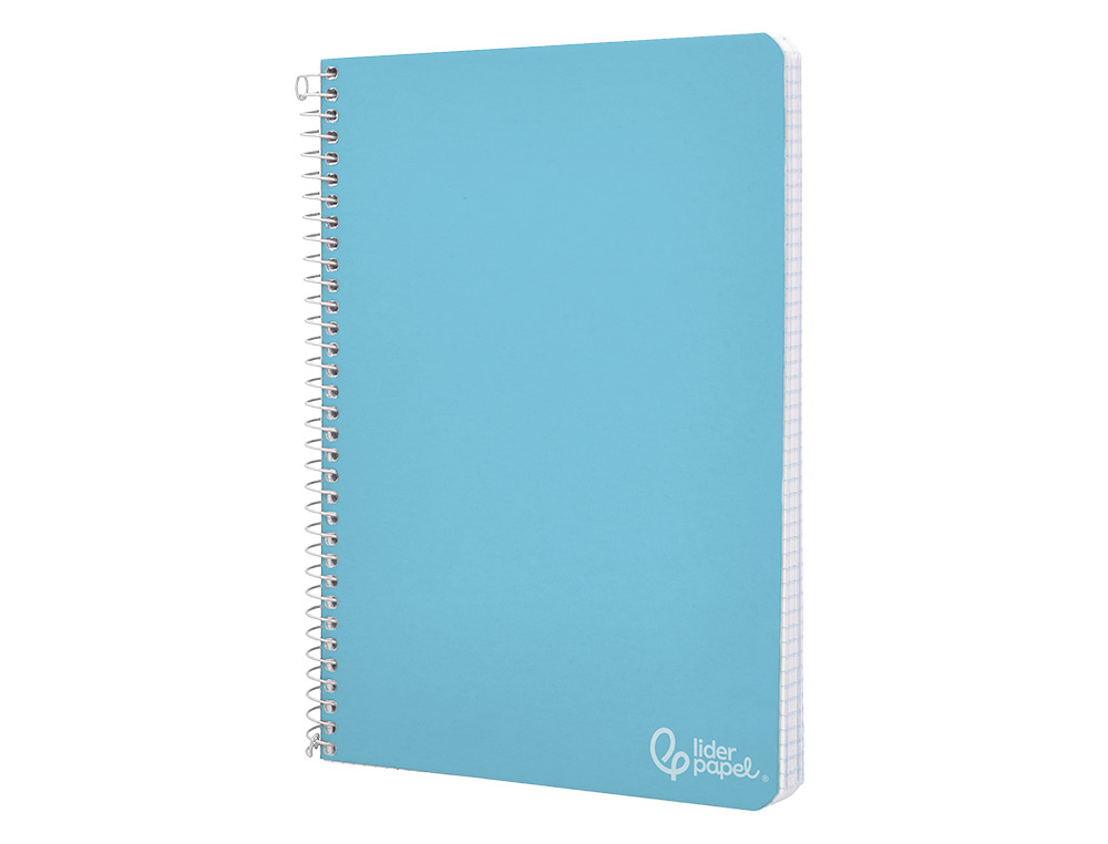 CUADERNO ESPIRAL LIDERPAPEL A4 WITTY TAPA DURA 80H 90GR CUADRO 6MM CON MARGEN COLORES SURTIDOS