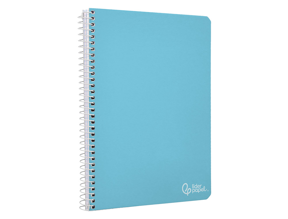 CUADERNO ESPIRAL LIDERPAPEL A4 WITTY TAPA DURA 80H 90GR CUADRO 6MM CON MARGEN COLORES SURTIDOS