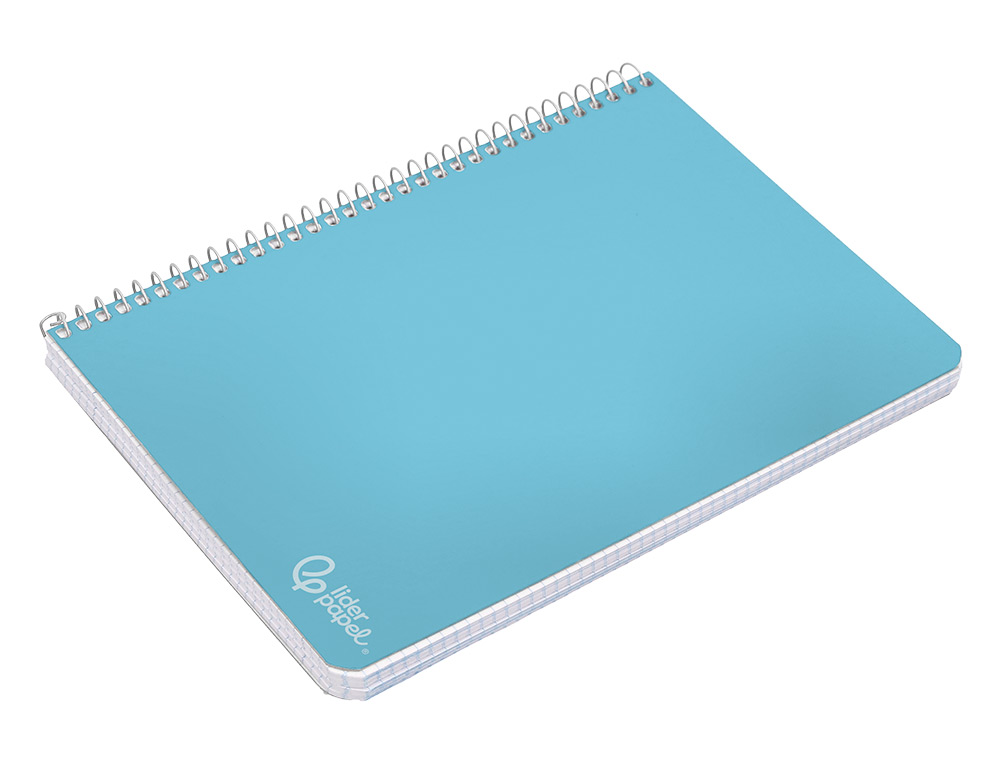 CUADERNO ESPIRAL LIDERPAPEL A4 WITTY TAPA DURA 80H 90GR CUADRO 6MM CON MARGEN COLORES SURTIDOS