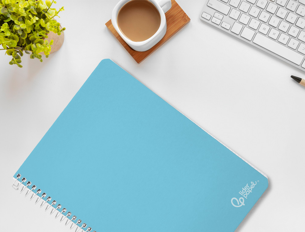 CUADERNO ESPIRAL LIDERPAPEL A4 WITTY TAPA DURA 80H 90GR CUADRO 6MM CON MARGEN COLORES SURTIDOS