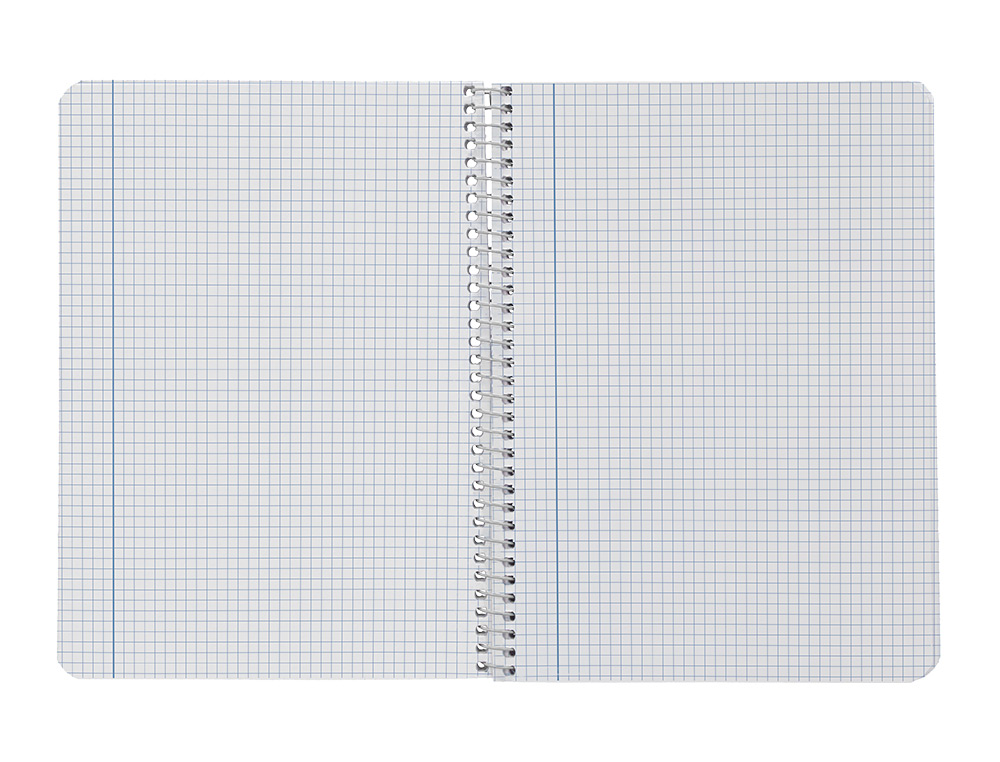 CUADERNO ESPIRAL LIDERPAPEL A5 SMART TAPA BLANDA 80H 75GR CUADRO 4MM CON MARGEN COLORES SURTIDOS