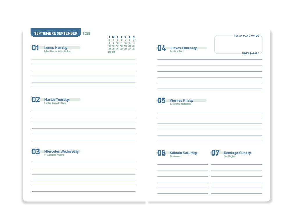 AGENDA ESCOLAR LIDERPAPEL 25-26 ESPIRAL CLASSIC NARANJA SEMANA VISTA A5 BILINGE PAPEL FSC 70 GR