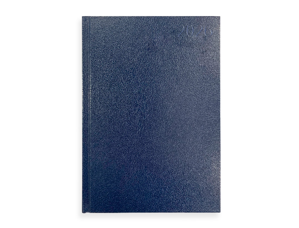 AGENDA ENCUADERNADA LIDERPAPEL CORFU A6 2026 DIA PAGINA AZUL PAPEL 60 GR FSC