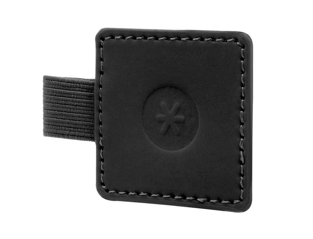 PORTABOLIGRAFO AUTOADHESIVO ANTARTIK PARA CUADERNO NOTE CON ELASTICO HASTA 15 MM GROSOR 80 MM NEGRO