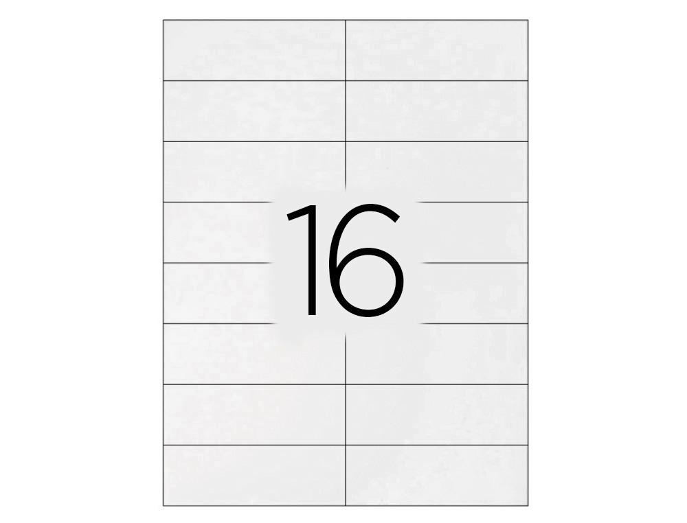 ETIQUETA ADHESIVA Q-CONNECT KF01584 TAMAÑO 99,1X33,9 MM FOTOCOPIADORA LASER INK-JET CAJA CON 100 HOJAS DIN A4