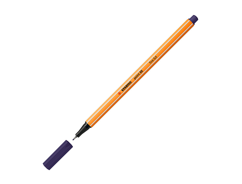 ROTULADOR STABILO PUNTA DE FIB RA POINT 88 AZUL NOCHE PUNTA FINA 0,4MM