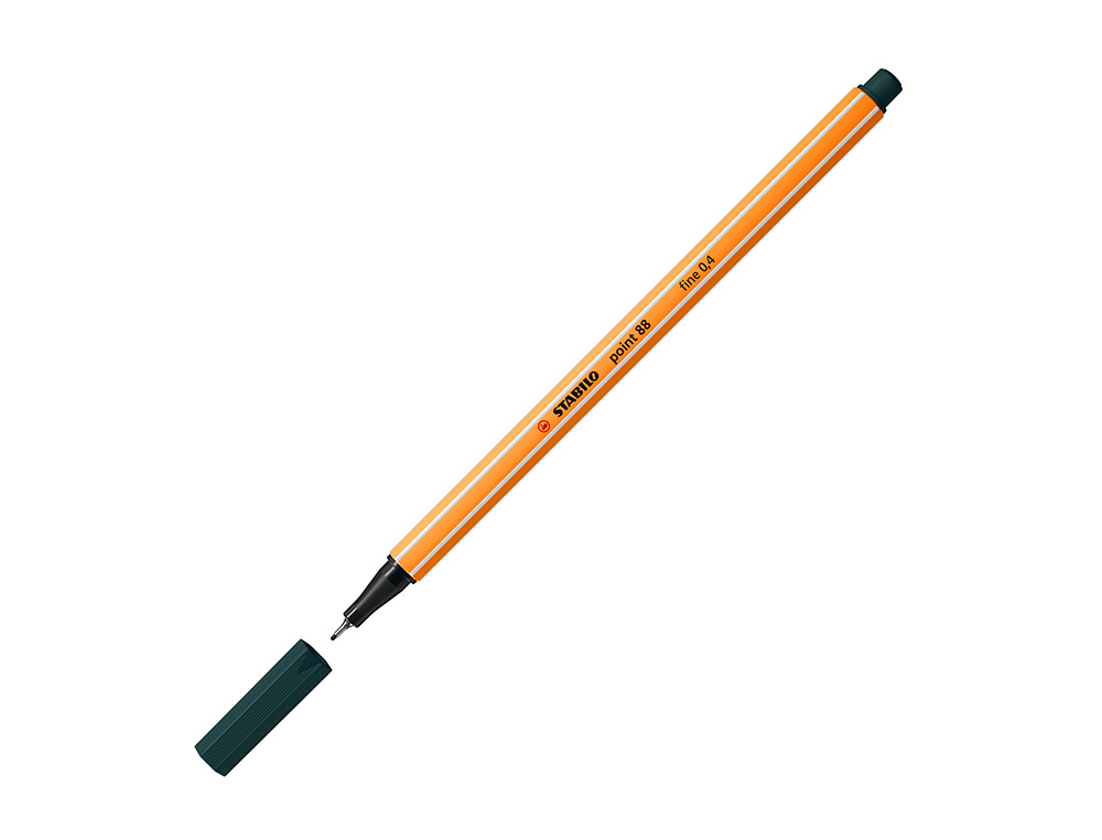 ROTULADOR STABILO PUNTA DE FIB RA POINT 88 VERDE OLIVA PUNTA FINA 0,4MM
