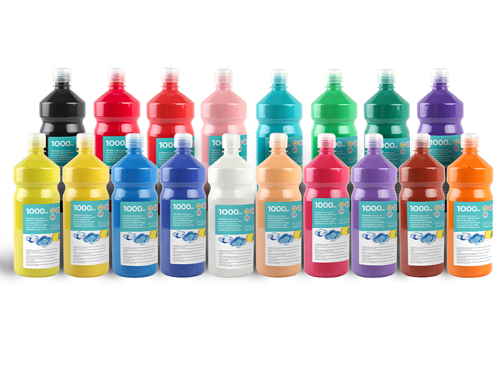 TEMPERA LIQUIDA LIDERPAPEL ESCOLAR 1000 ML MARRON