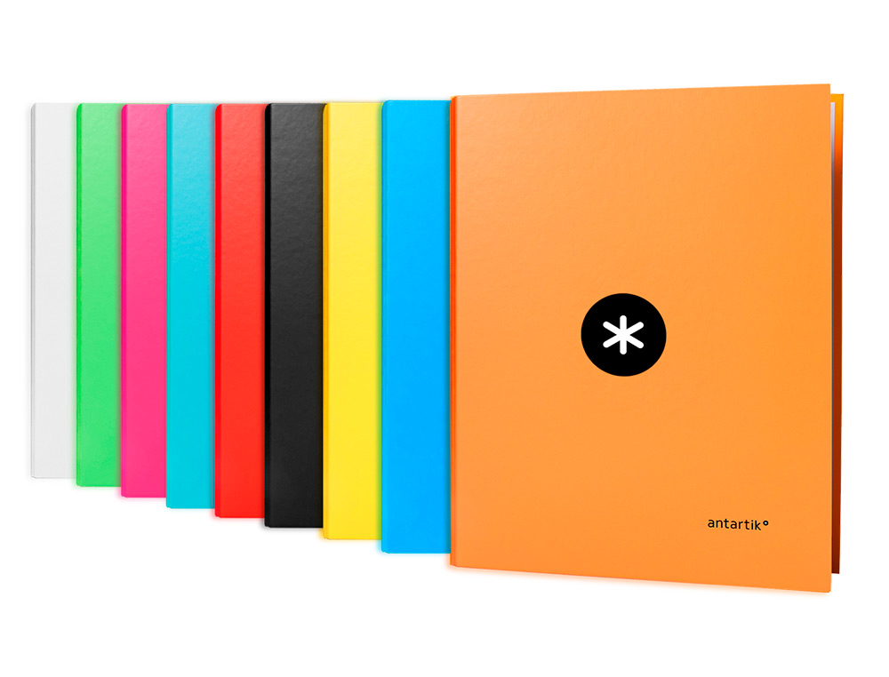 CARPETA ANTARTIK A4 FORRADA 4 ANILLAS 25 MM REDONDAS COLORES SURTIDOS