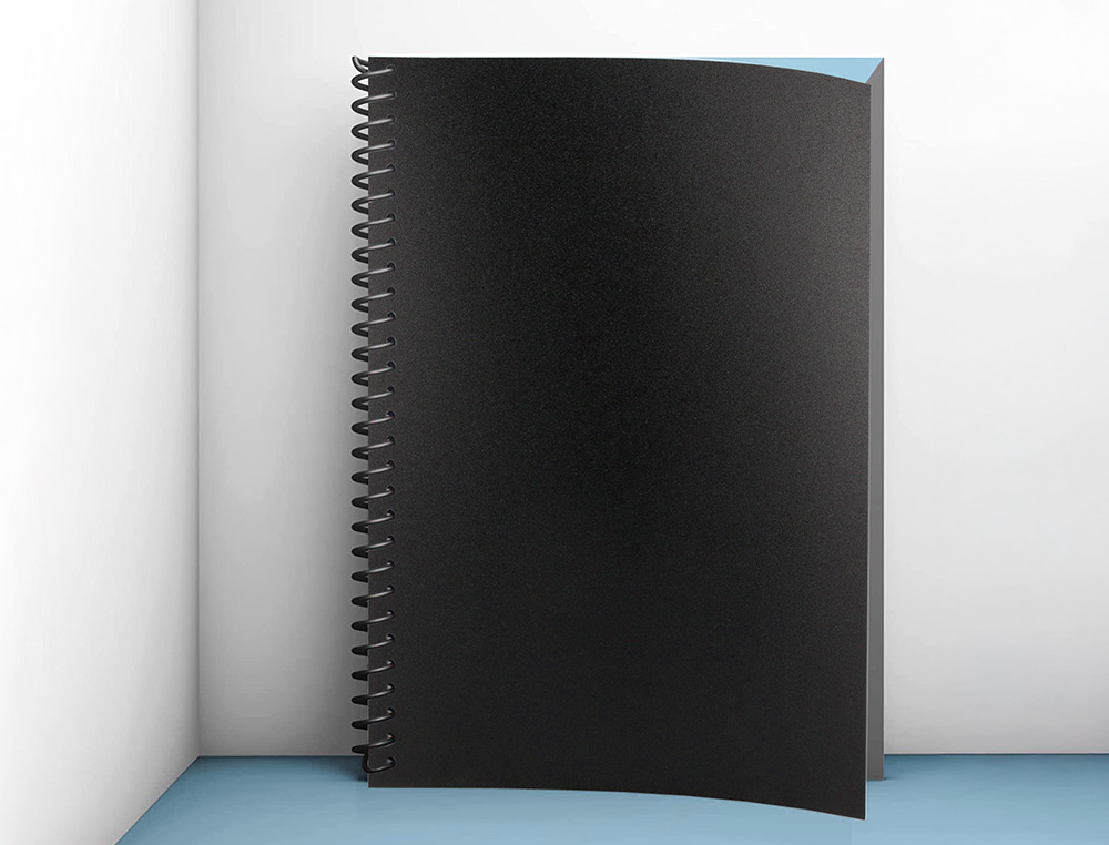 TAPA ENCUADERNACION LIDERPAPEL POLIPROPILENO A4 0.5MM NEGRO OPACO PAQUETE DE 100 UNIDADES