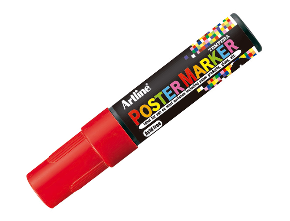 ROTULADOR ARTLINE POSTER MARKER EPP-6-ROJ PUNTA REDONDA 6 MM COLOR ROJO