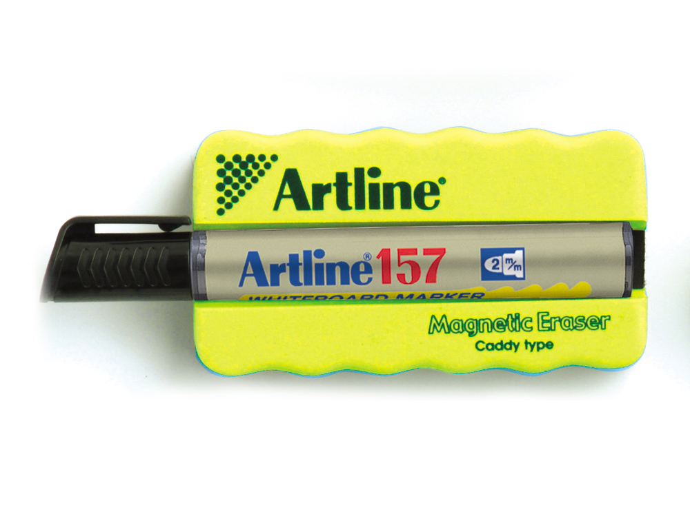 BORRADOR ARTLINE PIZARRA BLANCA MAGNETICO CON ROTULADOR EK-157 NEGRO