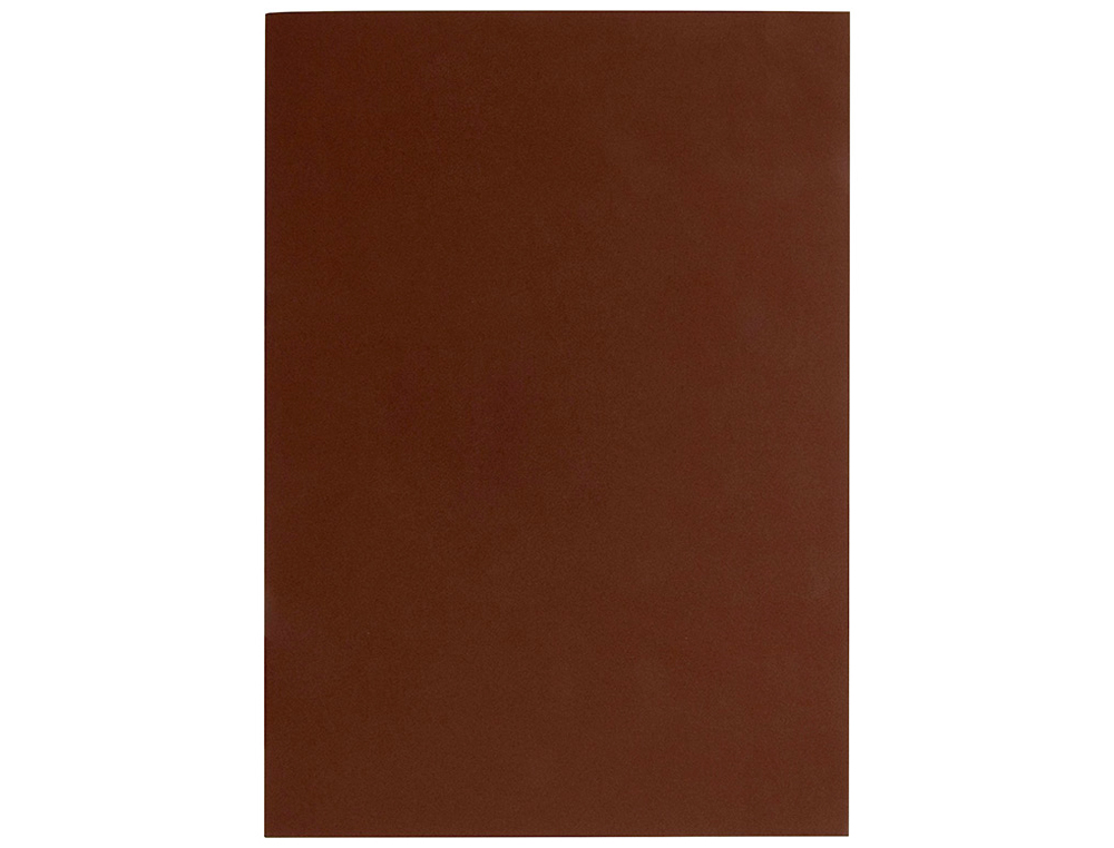 GOMA EVA LIDERPAPEL DIN A4 60G/M2 ESPESOR 1,5MM MARRON PAQUETE DE 10 HOJAS